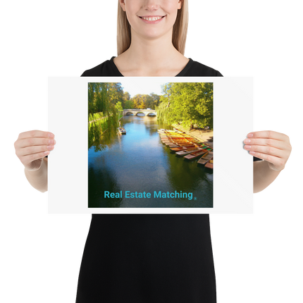 Beautiful Nature Photo paper poster with realestatematching without key Logo