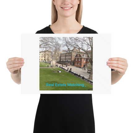 Beautiful Park Photo paper poster with realestatematching without key Logo