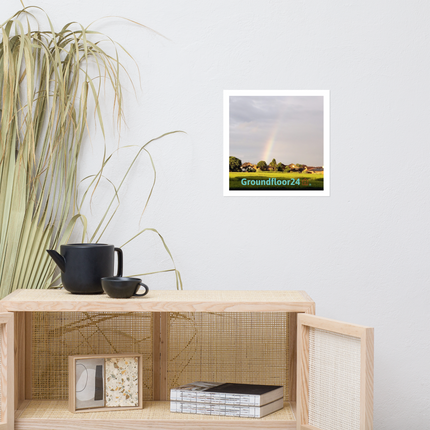 The Rainbow Sinari Photo paper poster with Groundfloor24 Logo