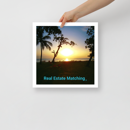 Beautiful Sea View Photo paper poster with realestatematching without key Logo