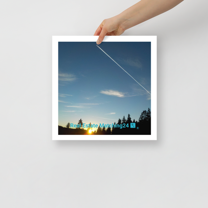 Attractive Sinari Photo paper poster with realestatematching24 with key Logo