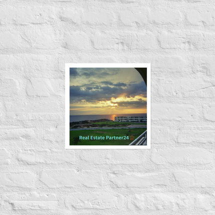 Natural View Photo paper poster with realestatepartner24 with house Logo