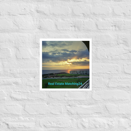 Natural View Photo paper poster with realestatematching24 without key Logo