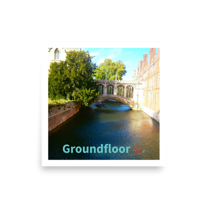 Beautiful Canel Photo paper poster with Groundfloor with House Logo