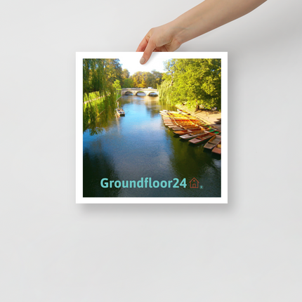 Beautiful Nature Photo paper poster with Groundfloor24 with House Logo