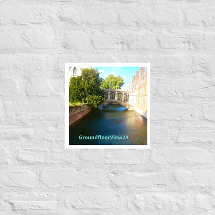 Beautiful Canel Photo paper poster with groundfloorview24 with House Logo