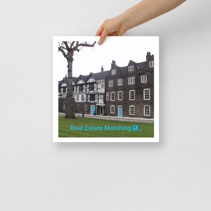 Beautiful Palace Photo paper poster with realestatematching with key Logo