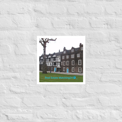 Beautiful Palace Photo paper poster with realestatematching24 with key Logo