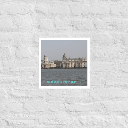 Riverside Beauty Photo paper poster with realestatepartner24 with house Logo