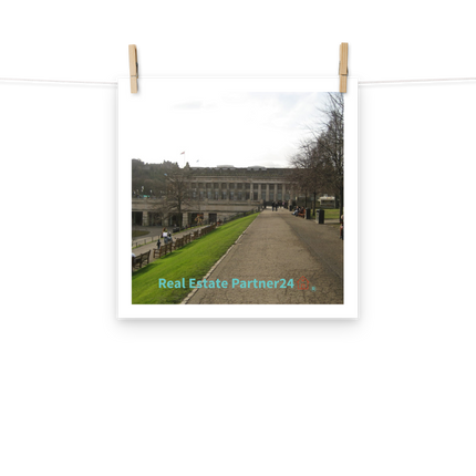 Majestic Palace Photo paper poster with realestatepartner24 with house Logo
