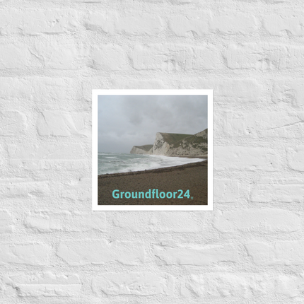 Waves and Sand Photo paper poster with Groundfloor24 without House Logo