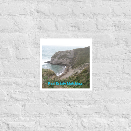 Sea & Hills Photo paper poster with realestatematching without key Logo