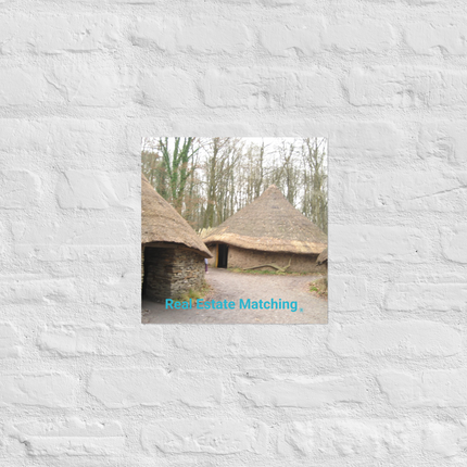 Village Charm Photo paper poster with realestatematching without key Logo