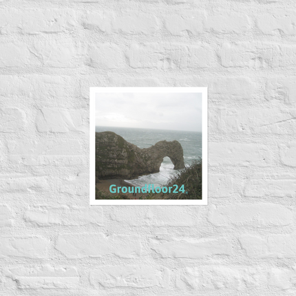 Coastal Escape Photo paper poster with Groundfloor24 without House Logo