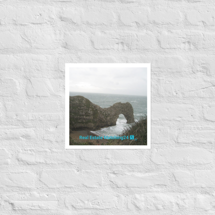 Coastal Escape Photo paper poster with realestatematching24 with key Logo