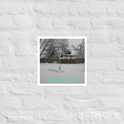 Winter Wonderland Photo paper poster with Groundfloor24 without House Logo