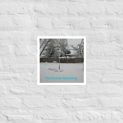 Winter Wonderland Photo paper poster with realestatematching without key Logo