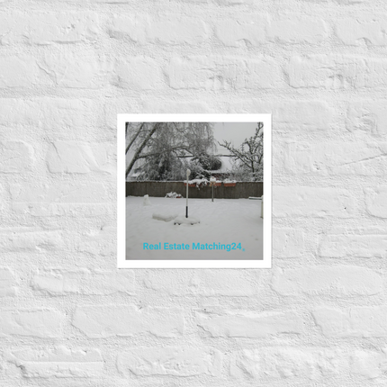 Winter Wonderland Photo paper poster with realestatematching24 without key Logo