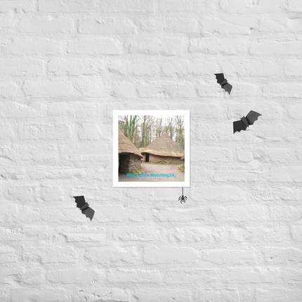 Village Charm Photo paper poster with realestatematching24 without key Logo