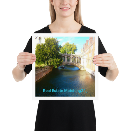 Beautiful Canel Photo paper poster with realestatematching24 without key Logo
