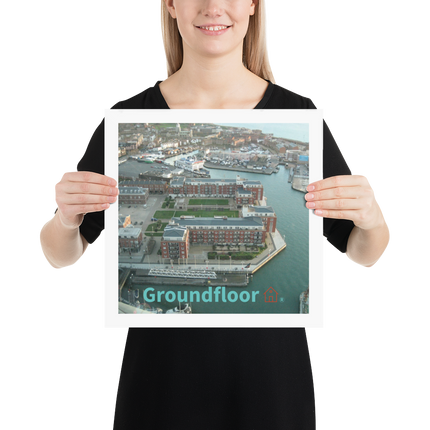 Nice City Photo paper poster with Groundfloor with House Logo
