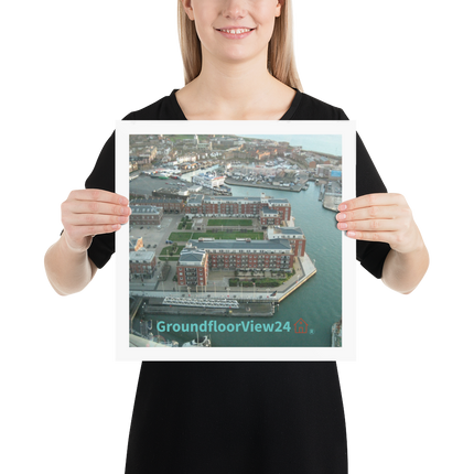 Nice City Photo paper poster with groundfloorview24 with House Logo
