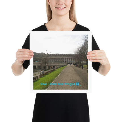 Majestic Palace Photo paper poster with realestatematching24 with key Logo