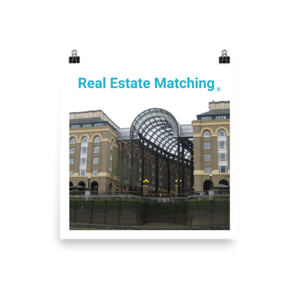 Hay's Galleria Photo paper poster with Real Estate Matching Logo