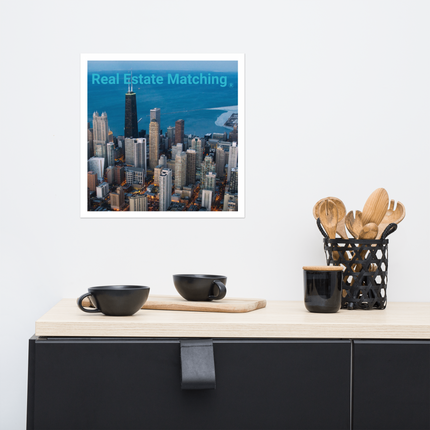 Beutiful Sinari Photo paper poster with Real Estate Matching Logo
