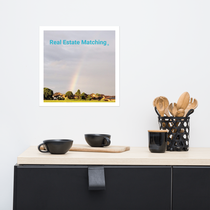 The Rainbow Sinari Photo paper poster with Real Estate Matching Logo