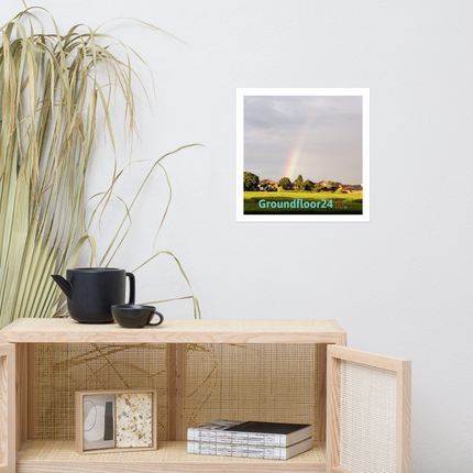 The Rainbow Sinari Photo paper poster with Groundfloor24 Logo