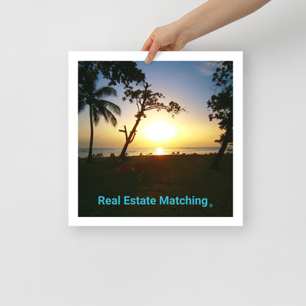 Beautiful Sea View Photo paper poster with realestatematching without key Logo