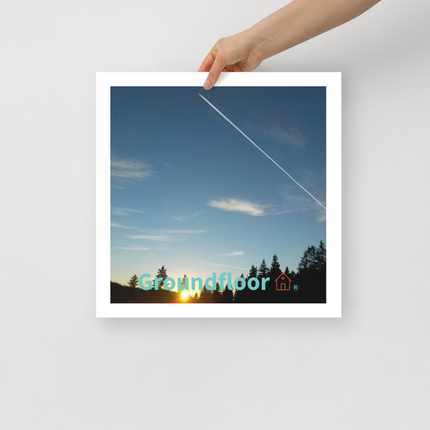 Attractive Sinari Photo paper poster with Groundfloor with House Logo