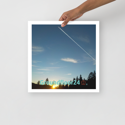 Attractive Sinari Photo paper poster with Groundfloor24 with House Logo