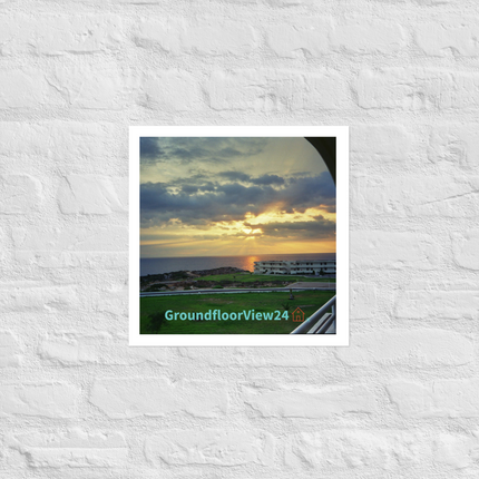 Natural View Photo paper poster with groundfloorview24 with House Logo