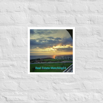 Natural View Photo paper poster with realestatematching24 without key Logo