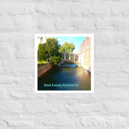 Beautiful Canel Photo paper poster with realestatepartner24 with house Logo