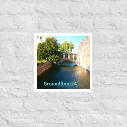 Beautiful Canel Photo paper poster with Groundfloor24 with House Logo