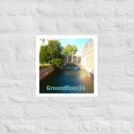 Beautiful Canel Photo paper poster with Groundfloor24 without House Logo