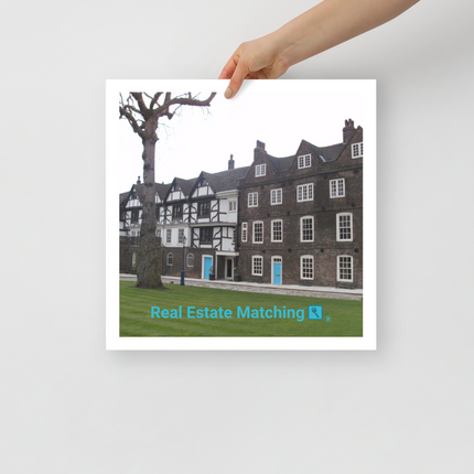 Beautiful Palace Photo paper poster with realestatematching with key Logo