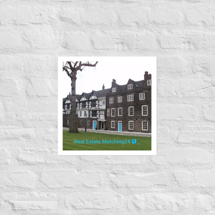 Beautiful Palace Photo paper poster with realestatematching24 with key Logo