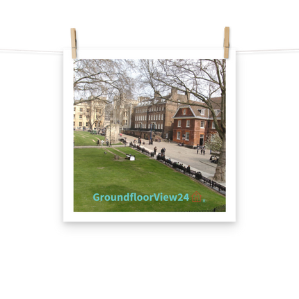 Beautiful Park Photo paper poster with groundfloorview24 with House Logo