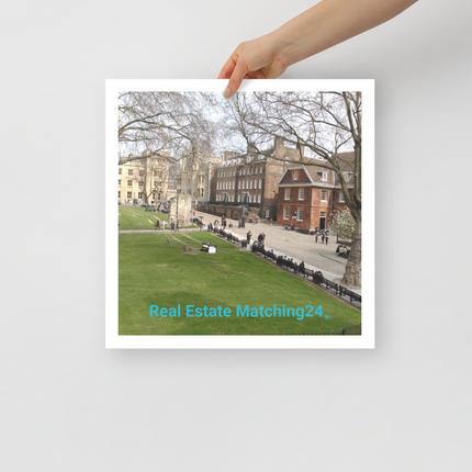 Beautiful Park Photo paper poster with realestatematching24 without key Logo