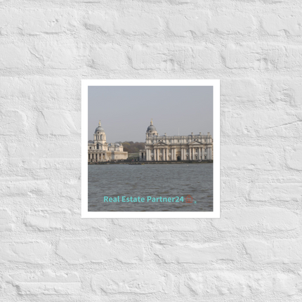 Riverside Beauty Photo paper poster with realestatepartner24 with house Logo