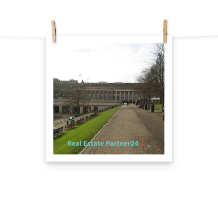 Majestic Palace Photo paper poster with realestatepartner24 with house Logo