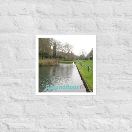 Lakeside Beauty Photo paper poster with Groundfloor with House Logo