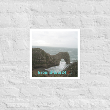 Coastal Escape Photo paper poster with Groundfloor24 with House Logo