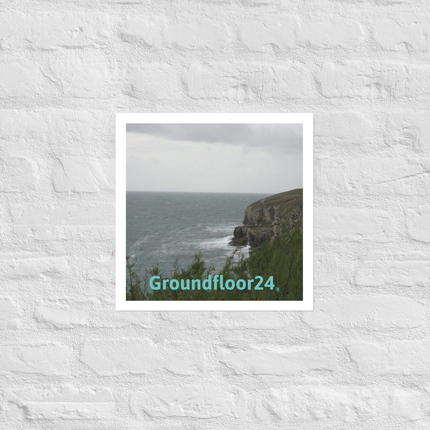 Seaside Serenity Photo paper poster with Groundfloor24 without House Logo