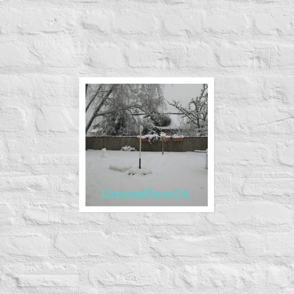 Winter Wonderland Photo paper poster with Groundfloor24 without House Logo