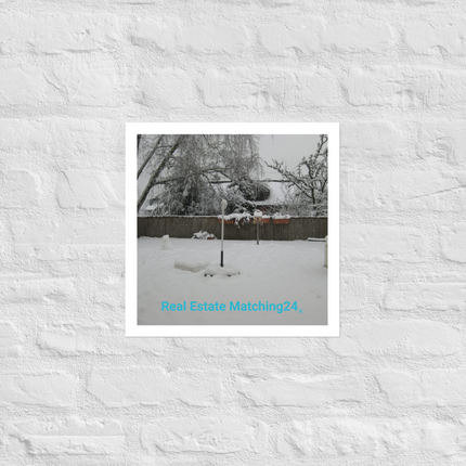 Winter Wonderland Photo paper poster with realestatematching24 without key Logo